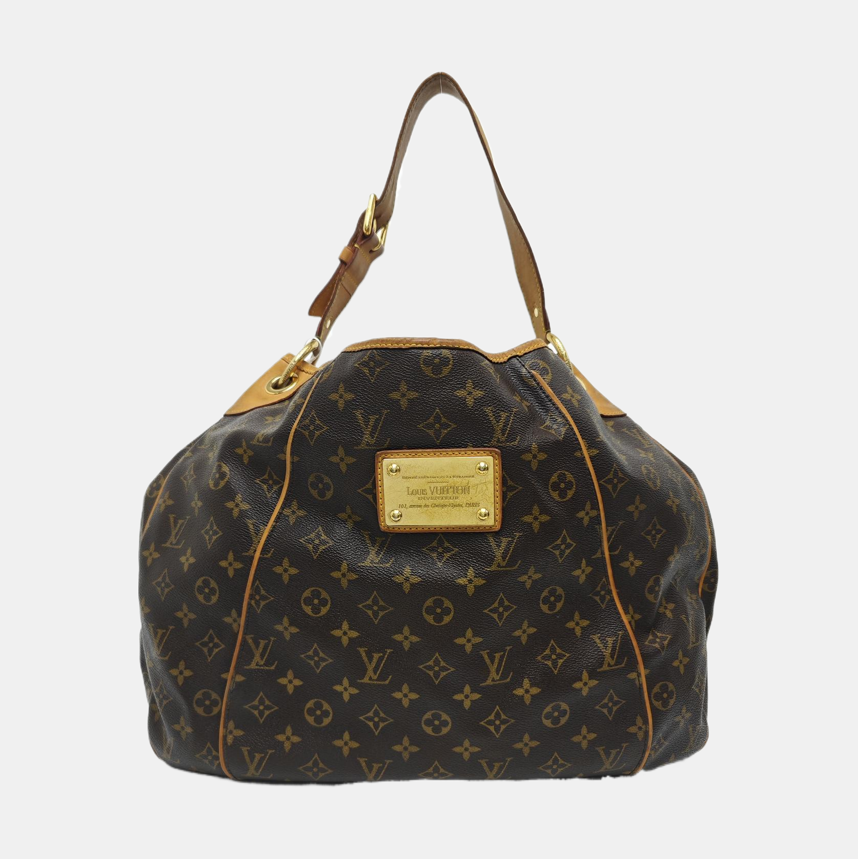 GALLIERA GM Monogram Coated Canvas Brown