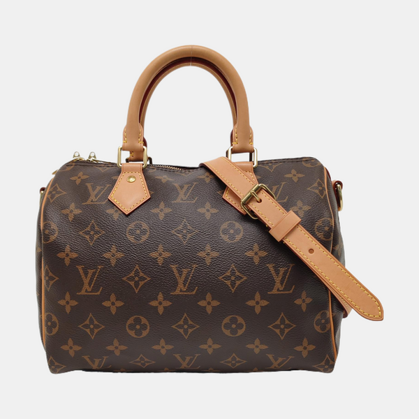 SPEEDY 25 Monogram Coated Canvas Brown