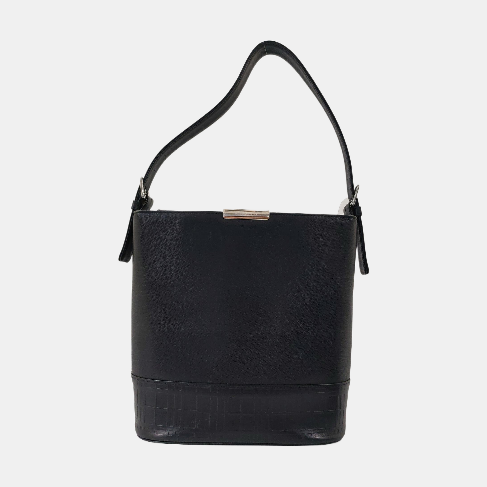 Calfskin Bucket Bag Black