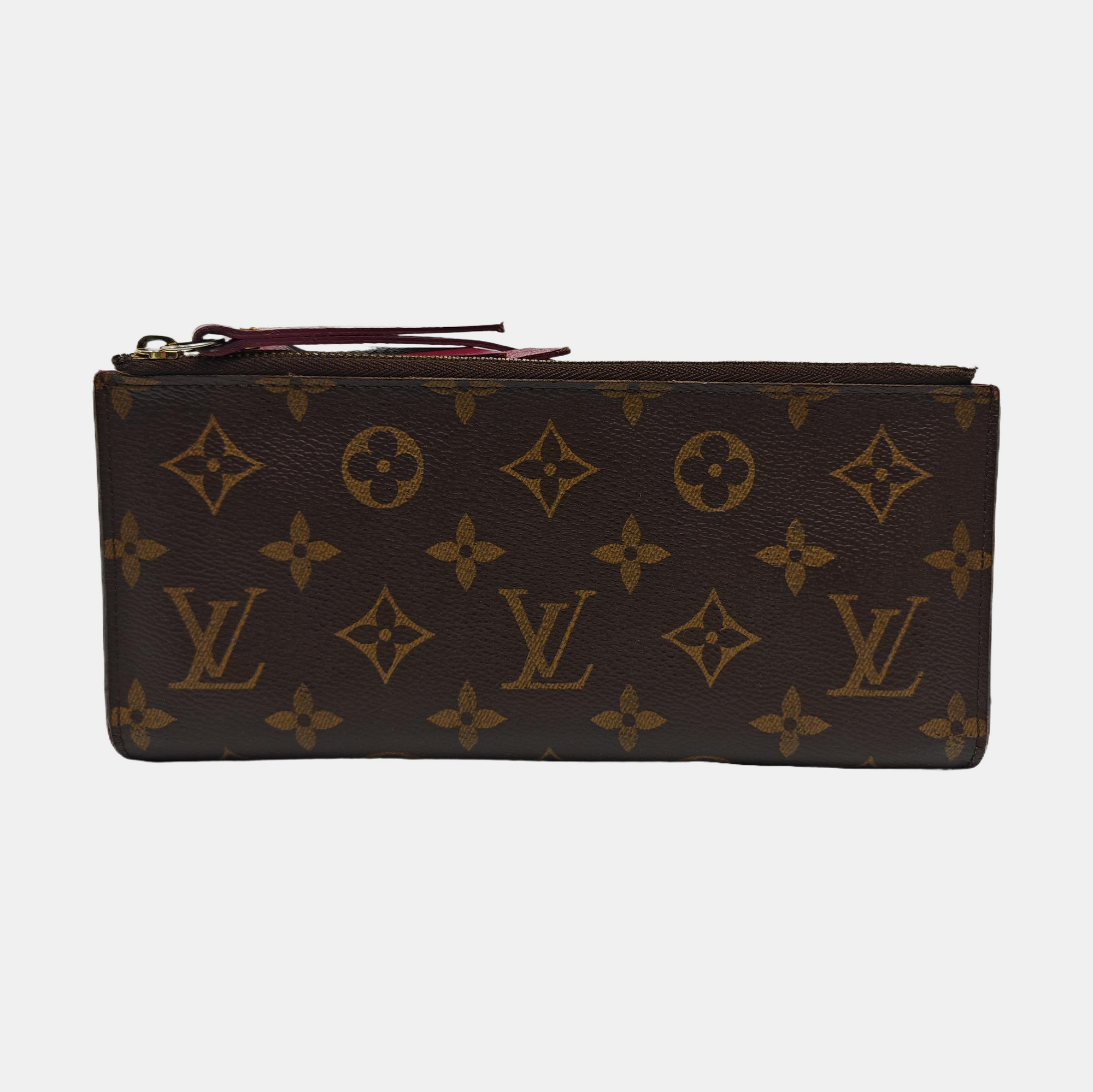 ADÈLE Monogram Coated Canvas Brown Wallet