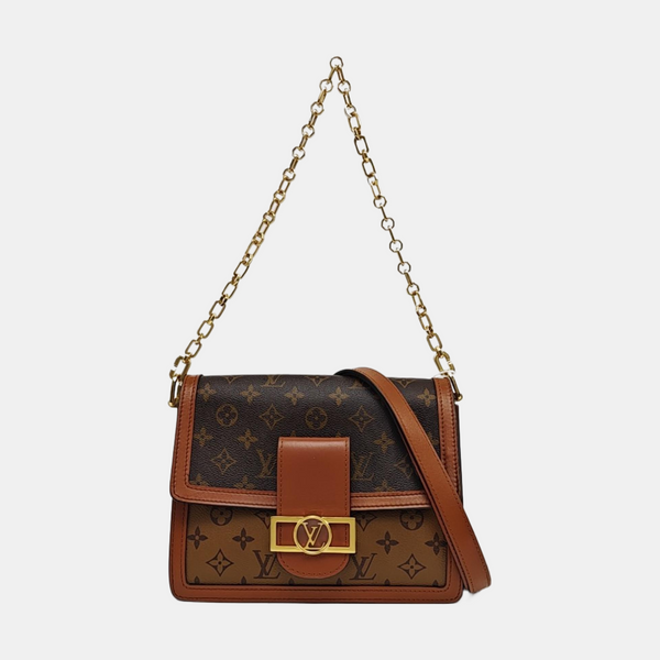 DAUPHINE MM Monogram Coated Canvas Brown
