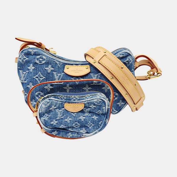 CROISSANT PM Monogram Canvas Blue