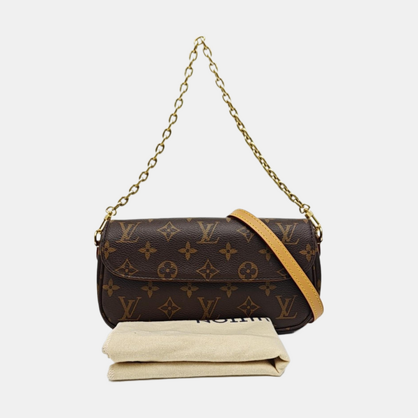 IVY Monogram Coated Canvas Brown