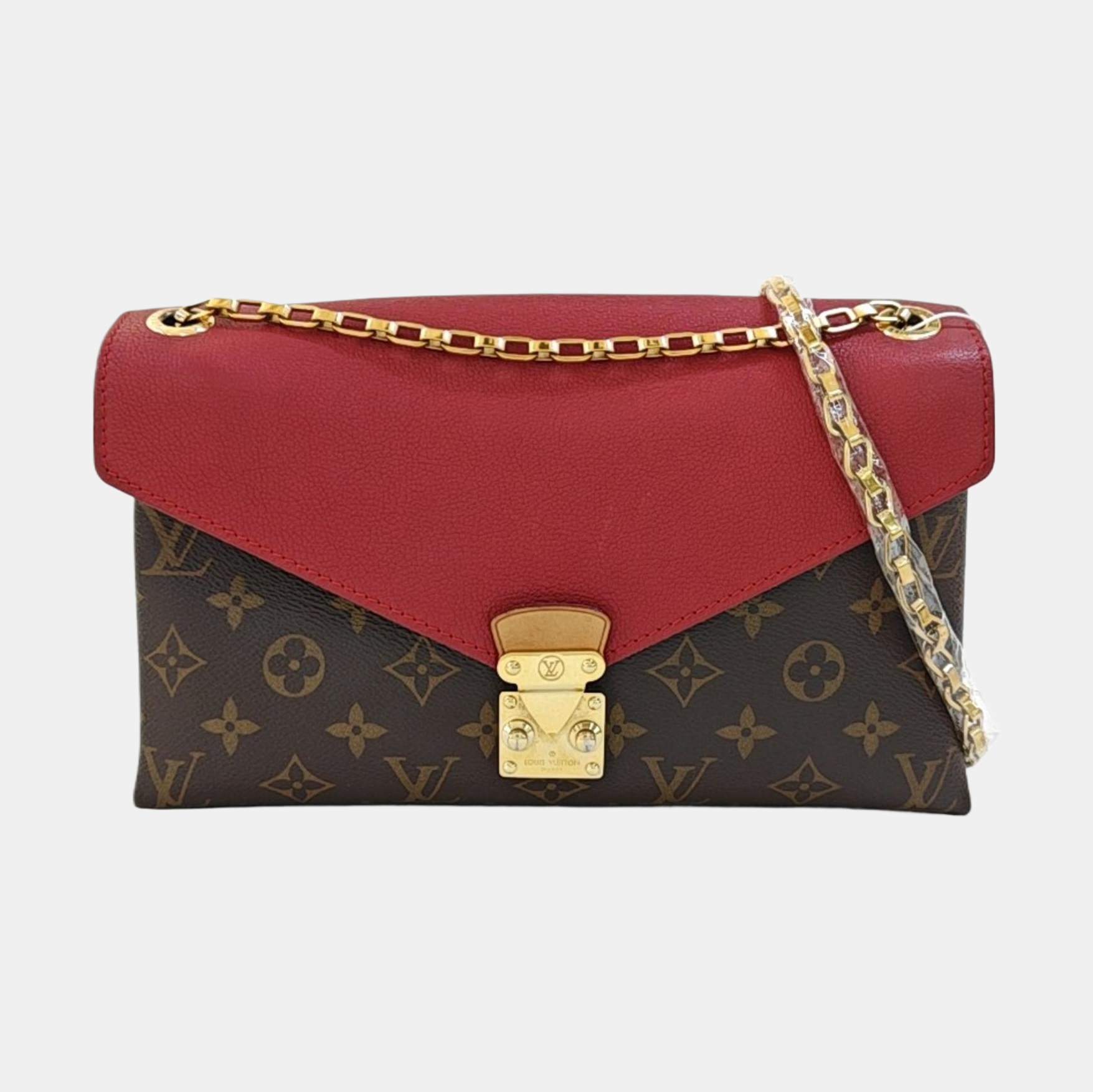 PALLAS BB Monogram Coated Canvas Brown