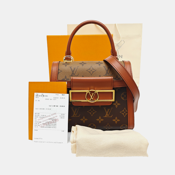 DAUPHINE Monogram Coated Canvas Brown