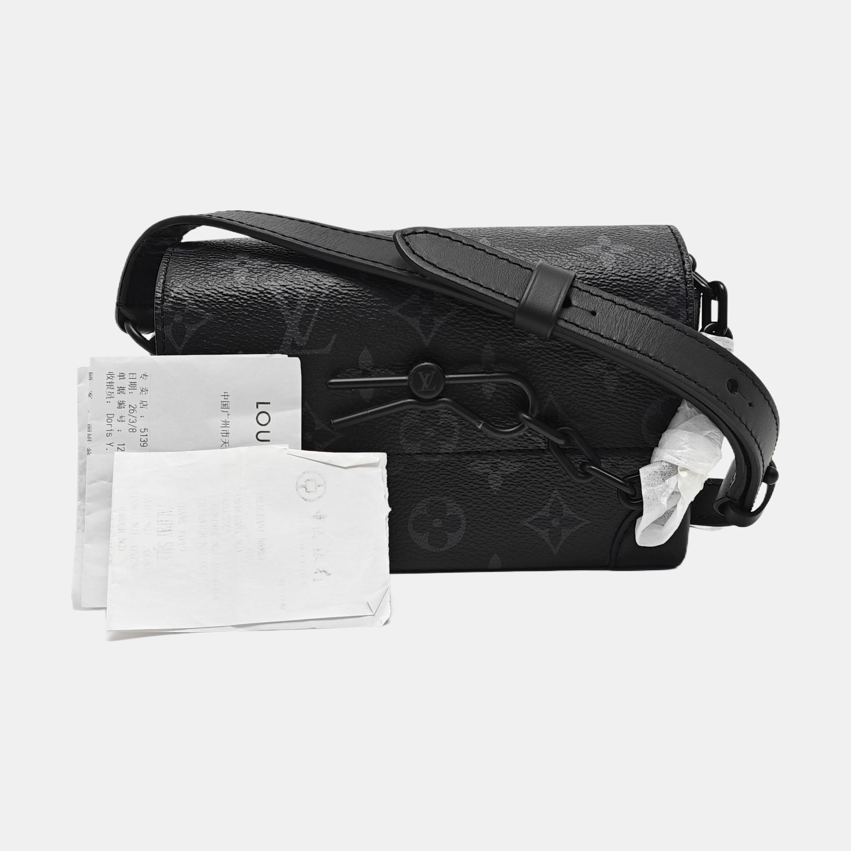 STEAMER Mini Monogram Coated Canvas Black