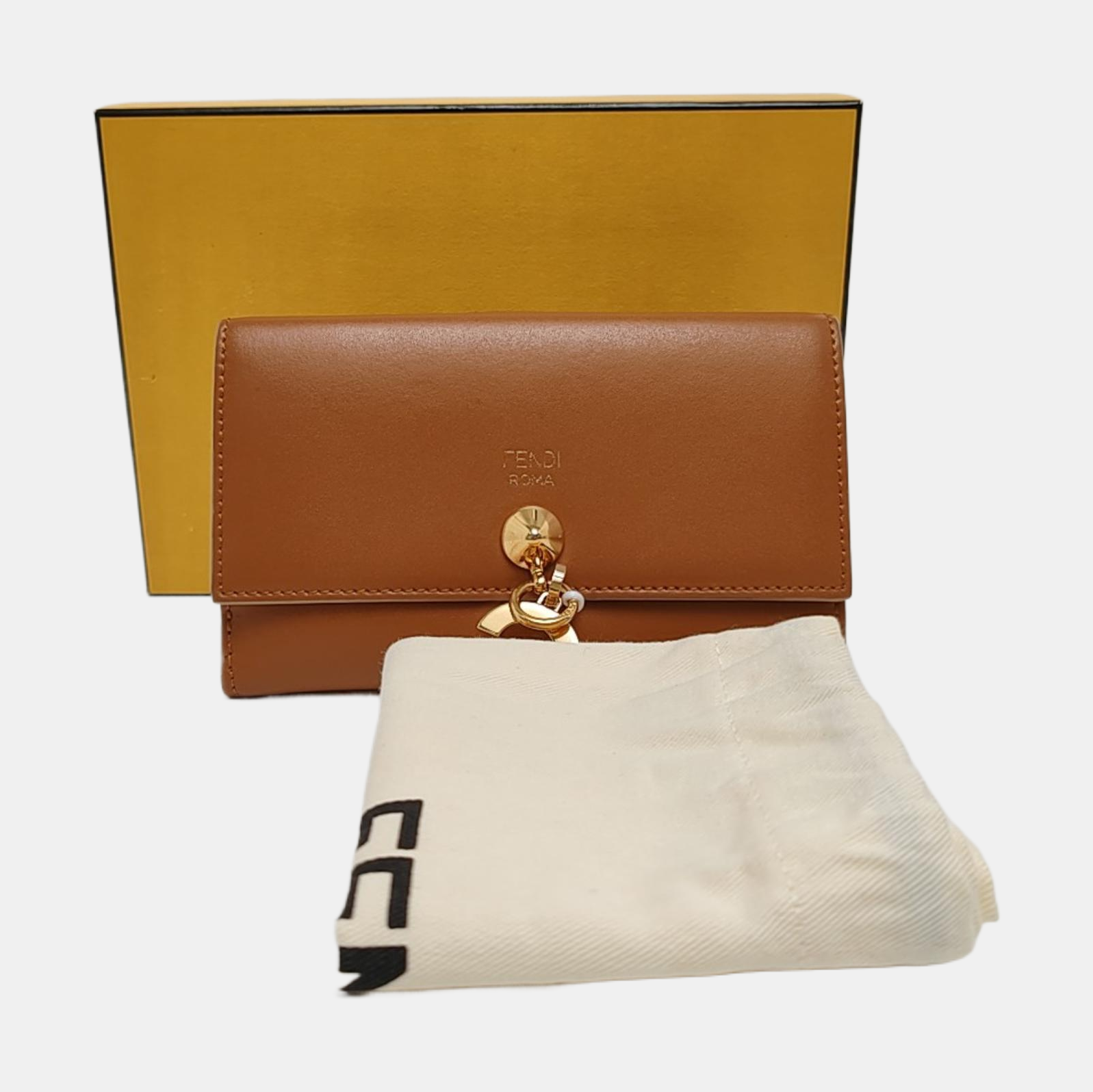 Dotcom Calfskin Brown Wallet