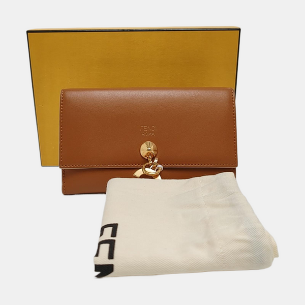 Dotcom Calfskin Brown Wallet