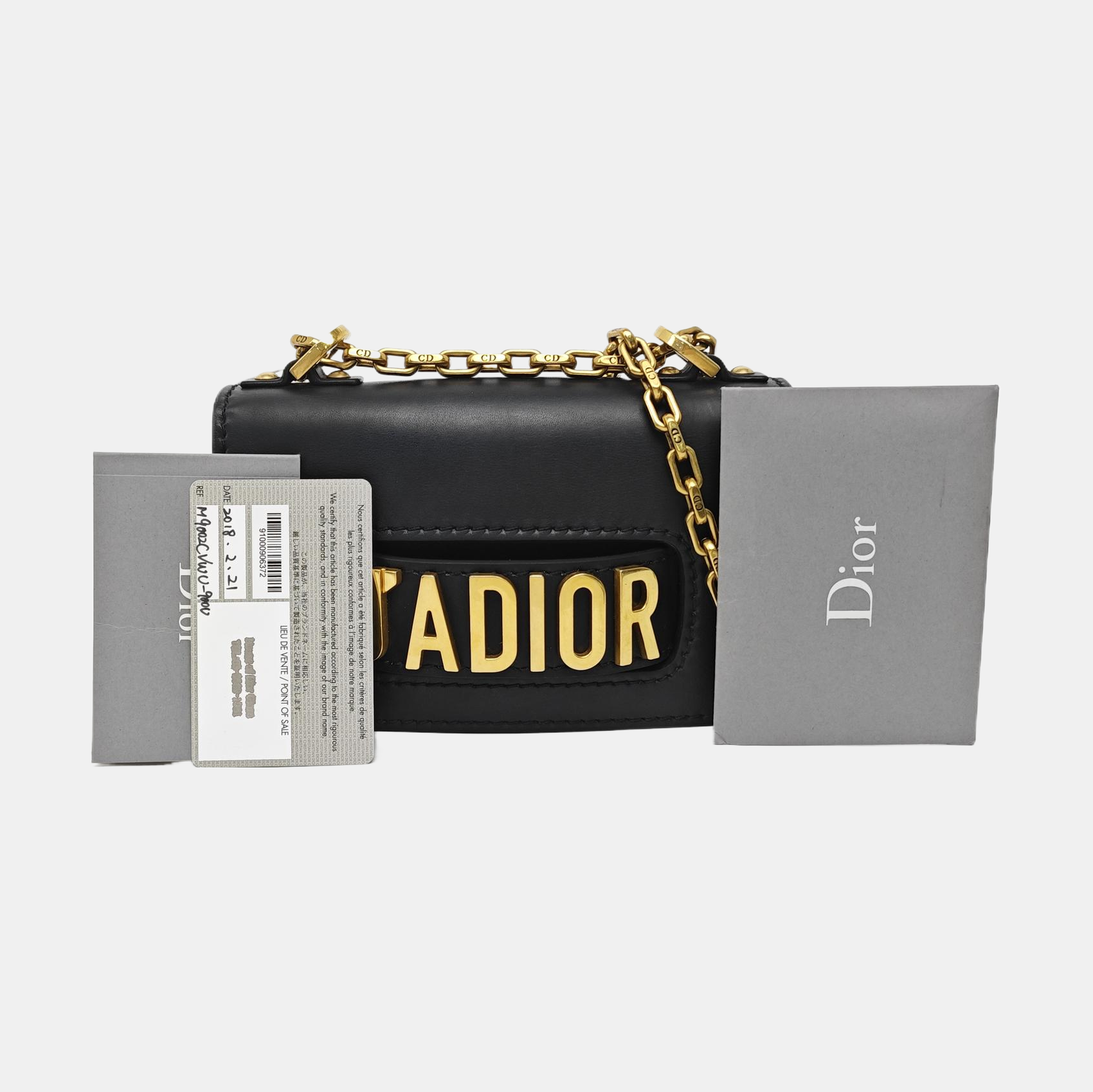 J'adior Calfskin Black
