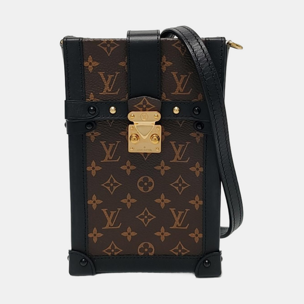 TRUNK Monogram Coated Canvas Brown