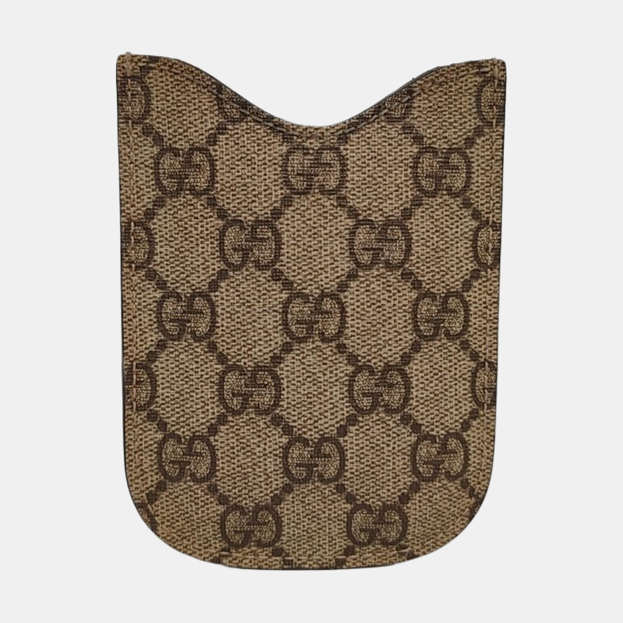 Monogram Coated Canvas Card Holder Beige