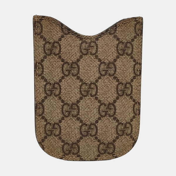 Monogram Coated Canvas Card Holder Beige