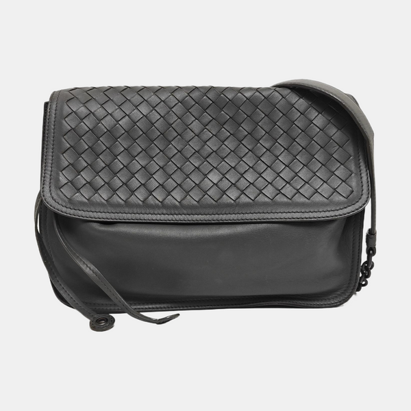 Calfskin Shoulder Bag Gray