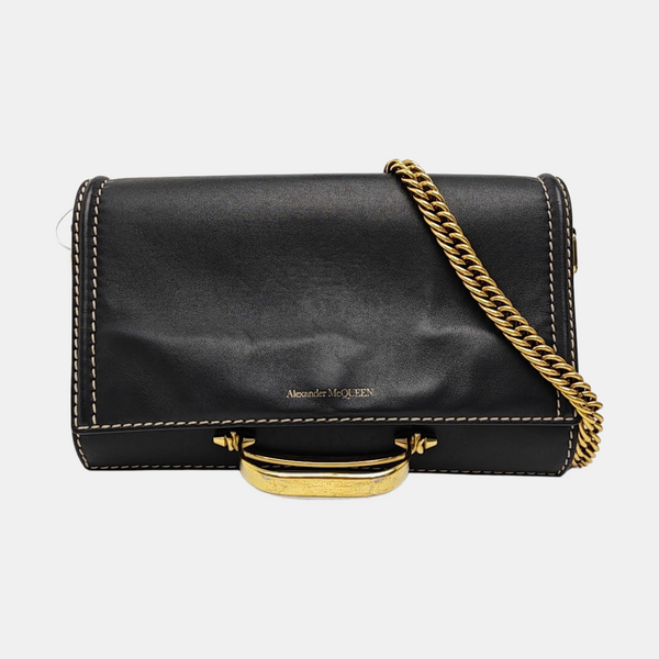 Calfskin Shoulder Bag Black