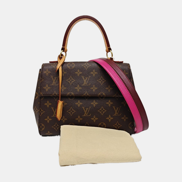 CLUNY BB Monogram Coated Canvas Brown