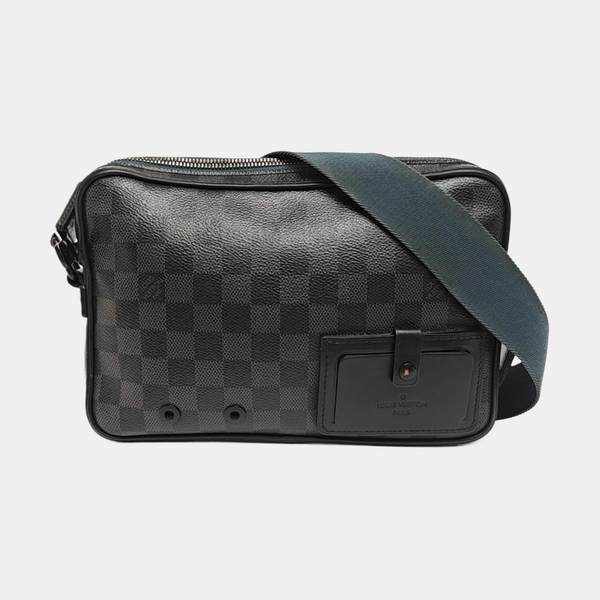 ALPHA Damier Graphite Coated Canvas Gray