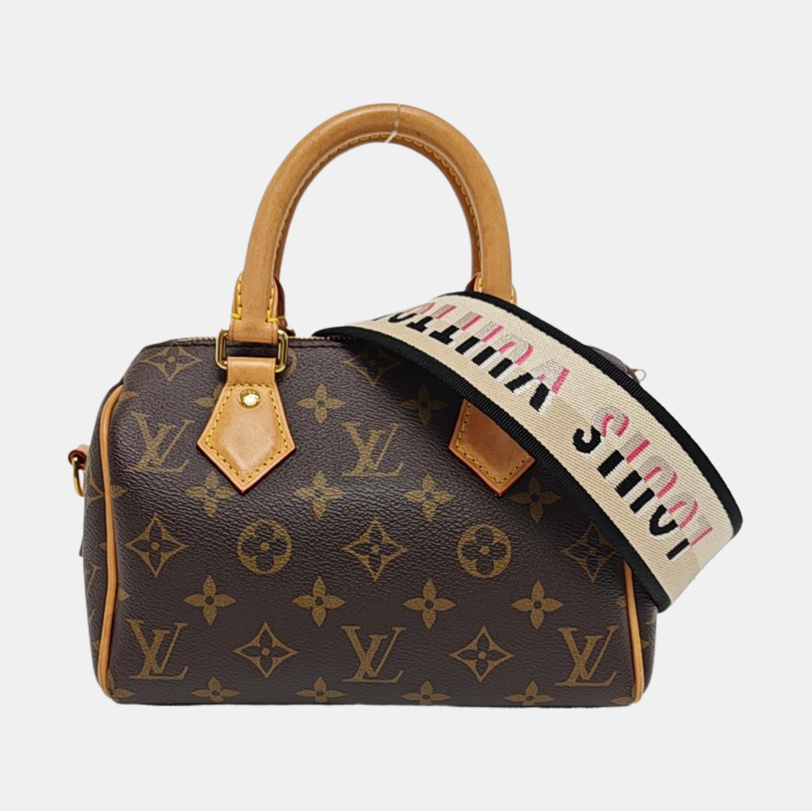 SPEEDY 20 Monogram Coated Canvas Brown