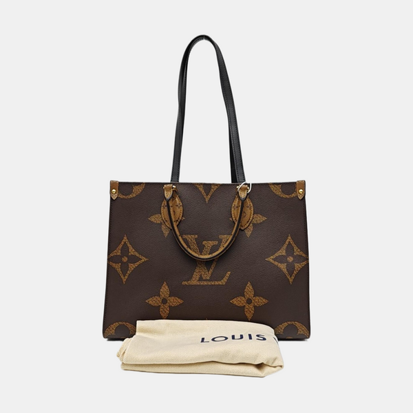 ONTHEGO MM Monogram Coated Canvas Brown