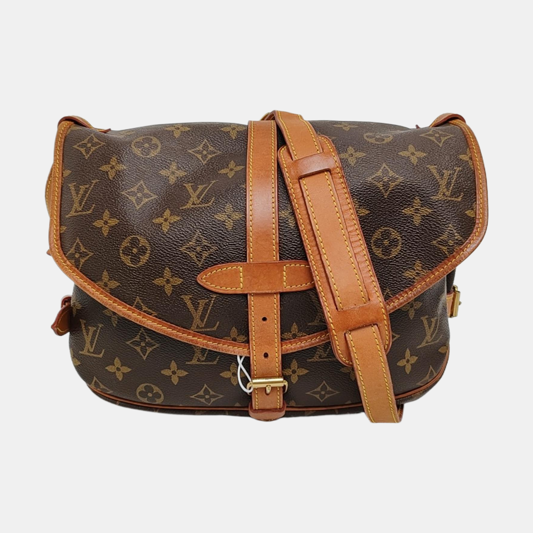 SAUMUR Monogram Coated Canvas Brown