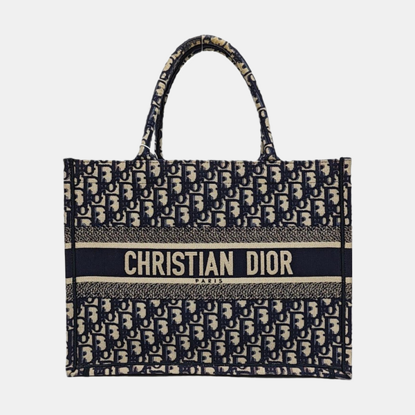 Book Tote Medium Canvas Blue