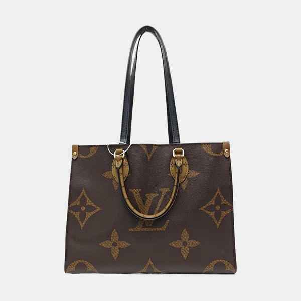 ONTHEGO MM Monogram Coated Canvas Brown