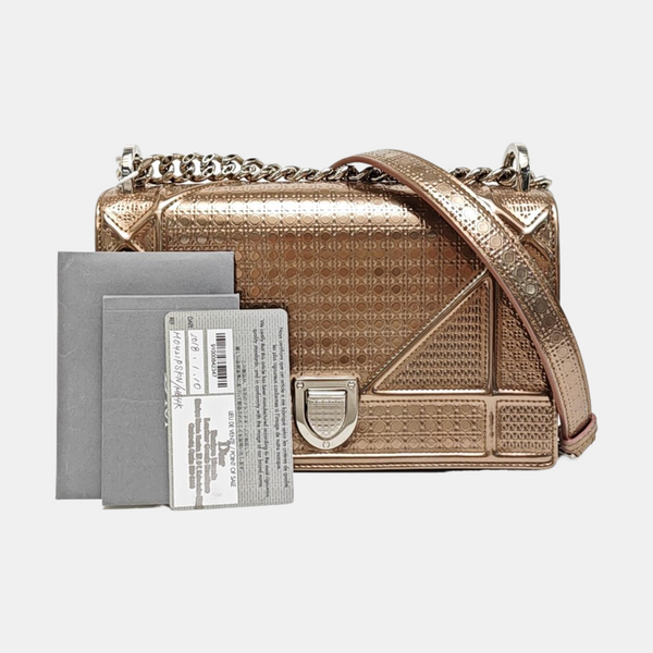 Diorama Small Calfskin Beige