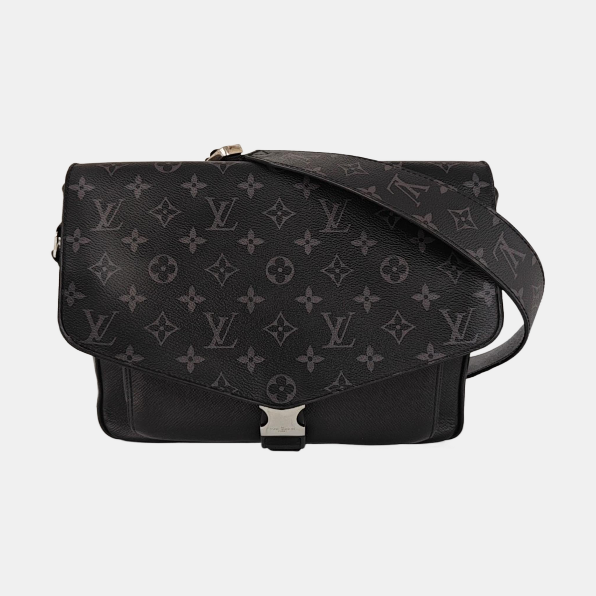 TAIGARAMA Monogram Coated Canvas Black