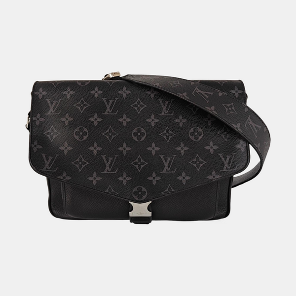 TAIGARAMA Monogram Coated Canvas Black