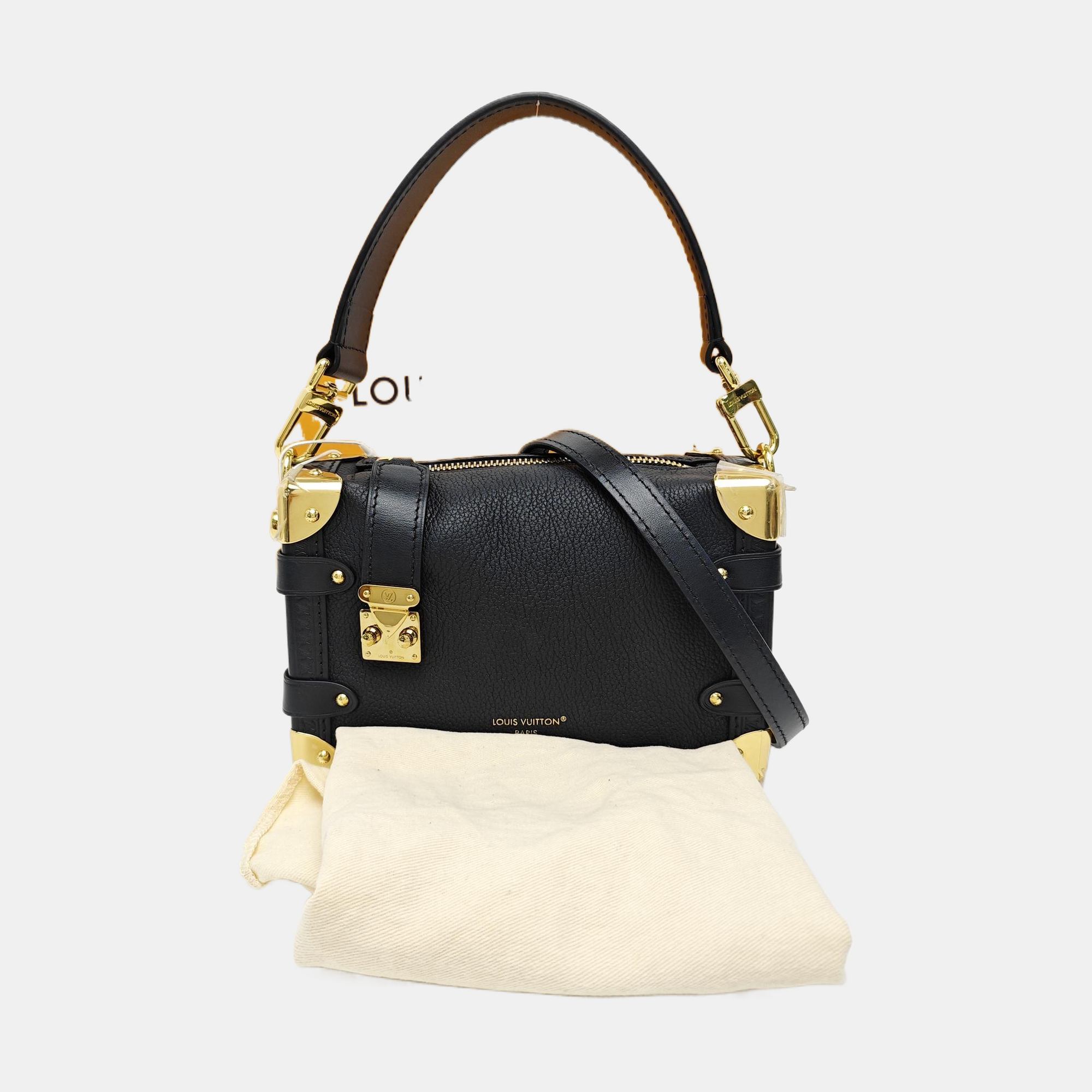 SIDE TRUNK PM Calfskin Black
