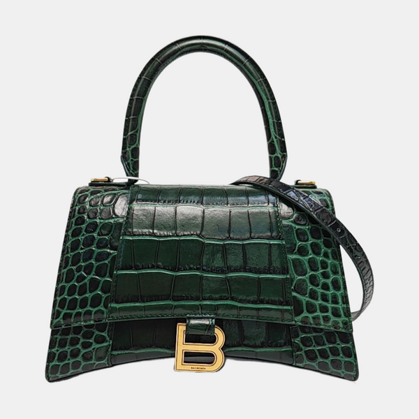 Hourglass S Calfskin Green