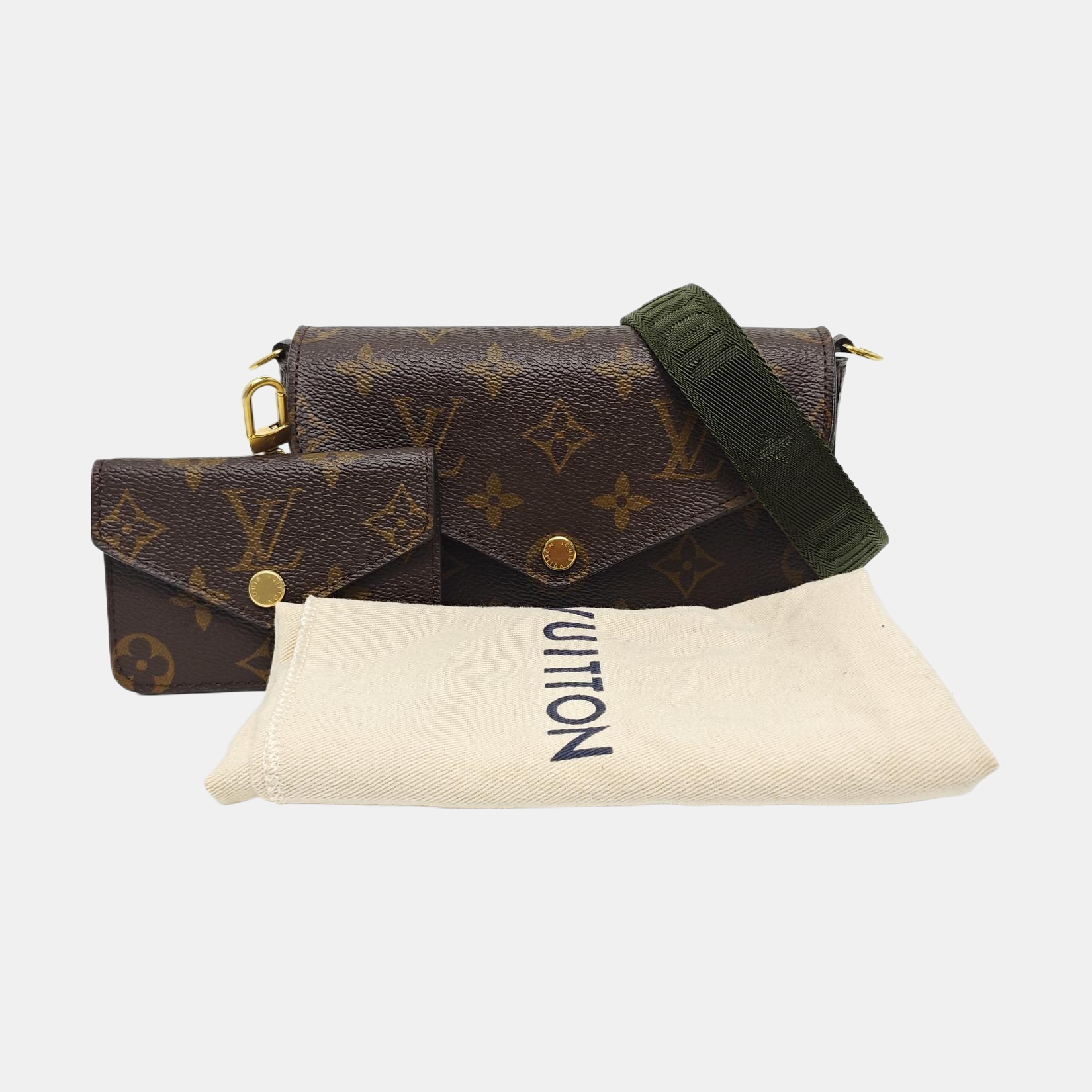FÉLICIE Monogram Coated Canvas Brown
