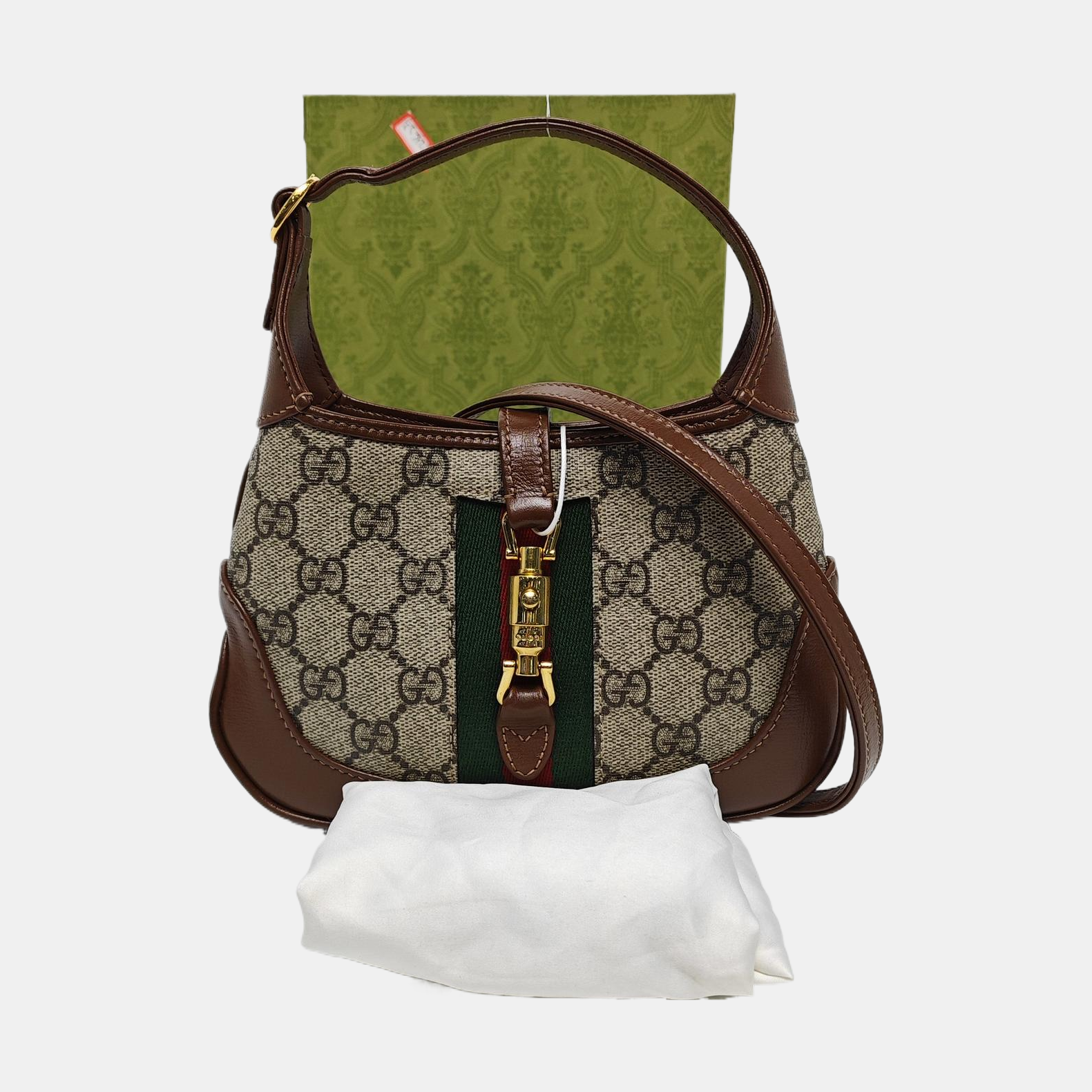 Authenticated pre-owned  Jackie 1961 Mini Monogram Coated Canvas Beige - Shoulder Bag at Looply