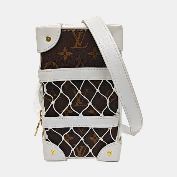 SOFT TRUNK Monogram Coated Canvas Brown