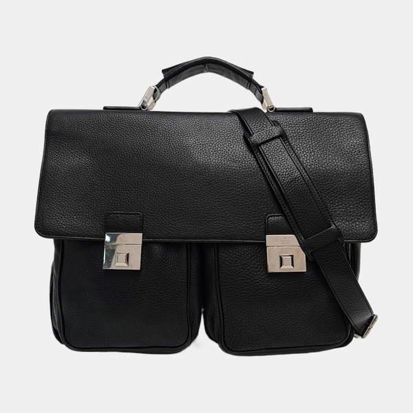 Calfskin Shoulder Bag Black