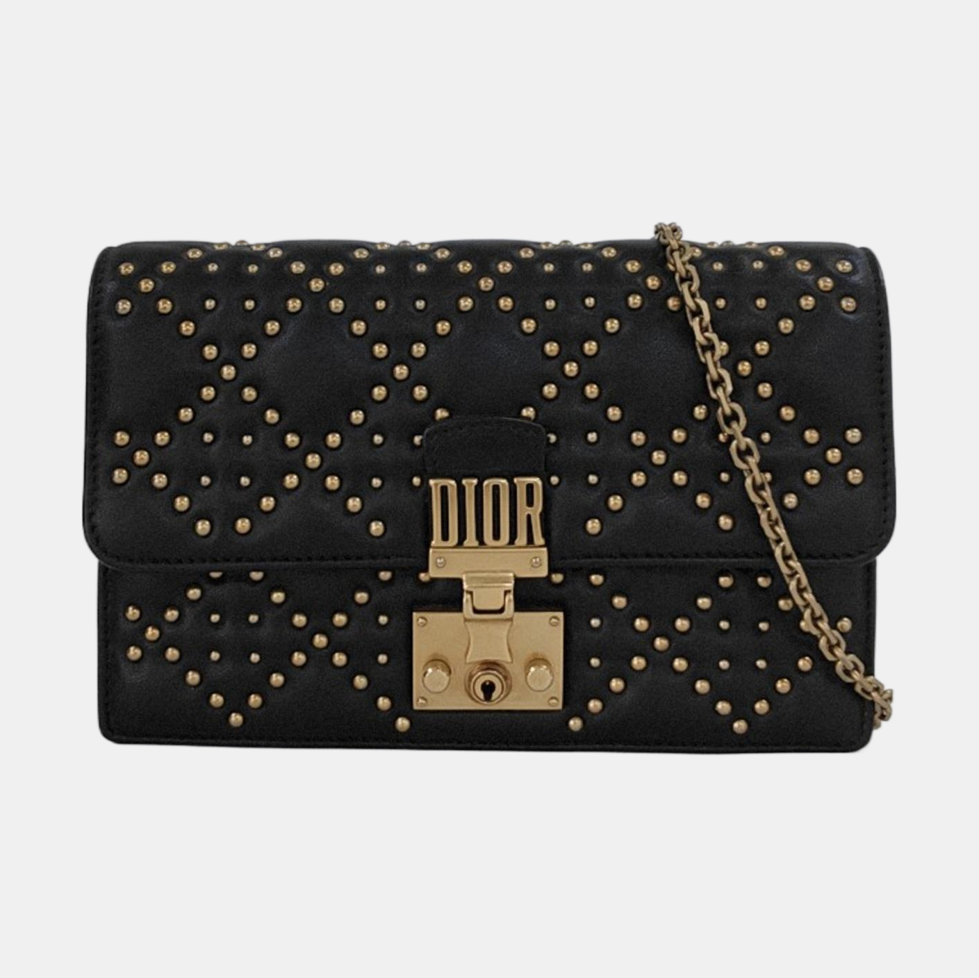Dioraddict Cannage Calfskin Black