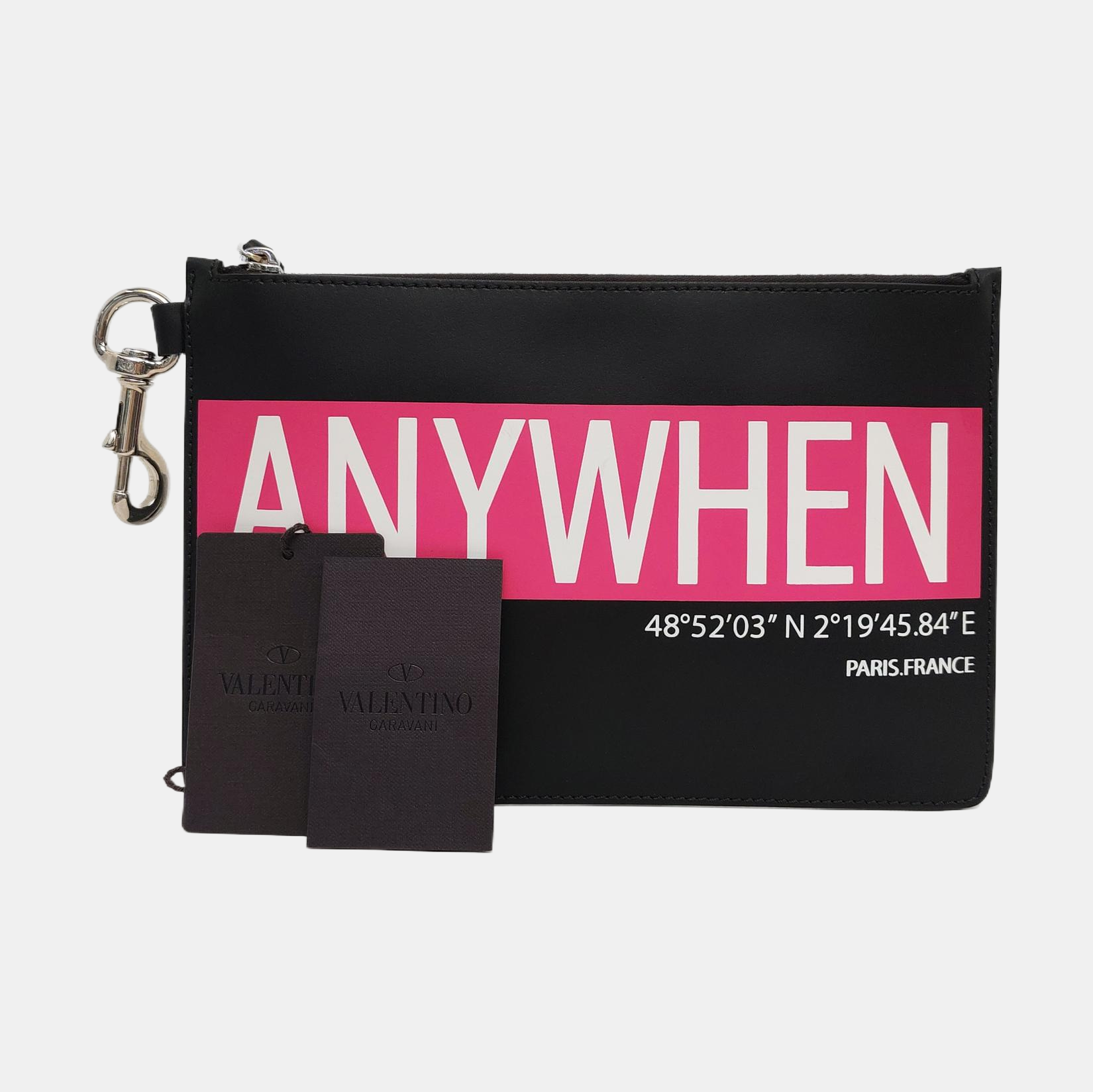 Vltn Calfskin Black
