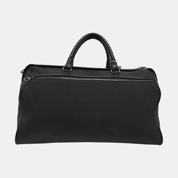 Fabric Top Handle Bag Black