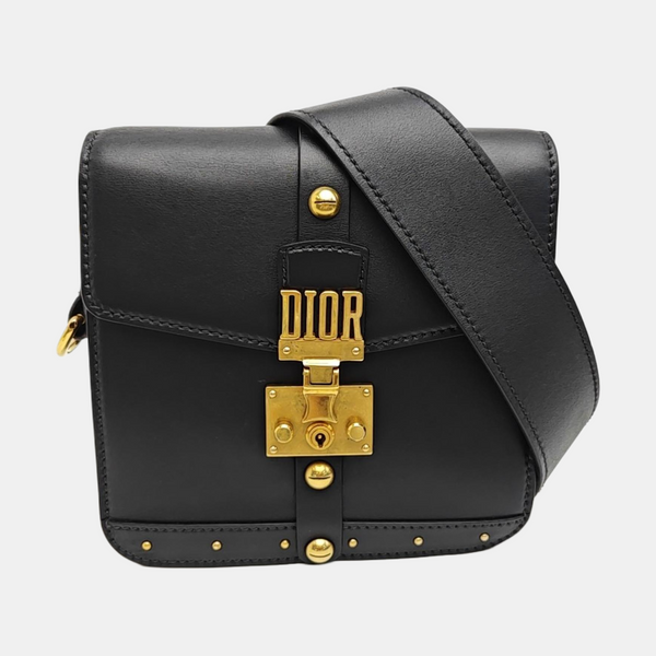 Calfskin Shoulder Bag Black