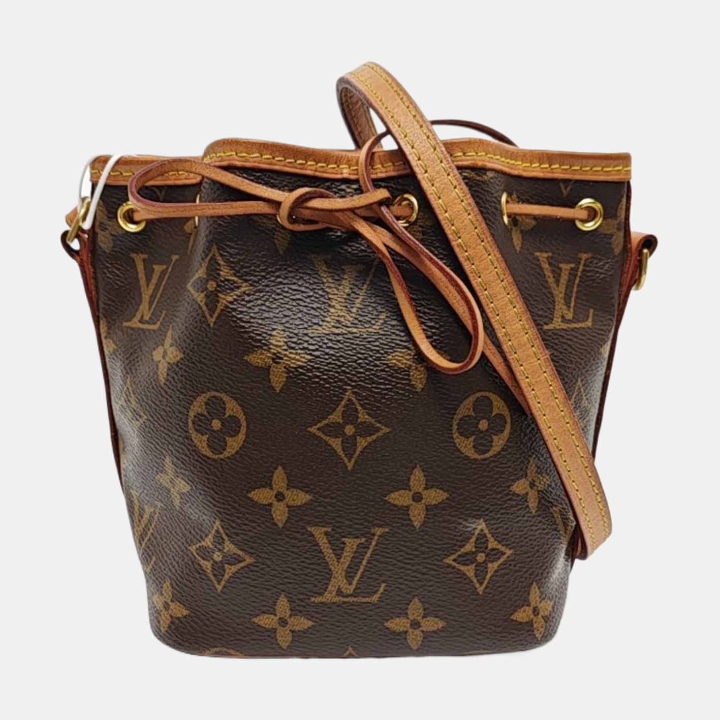 NÉONOÉ Nano Monogram Coated Canvas Brown