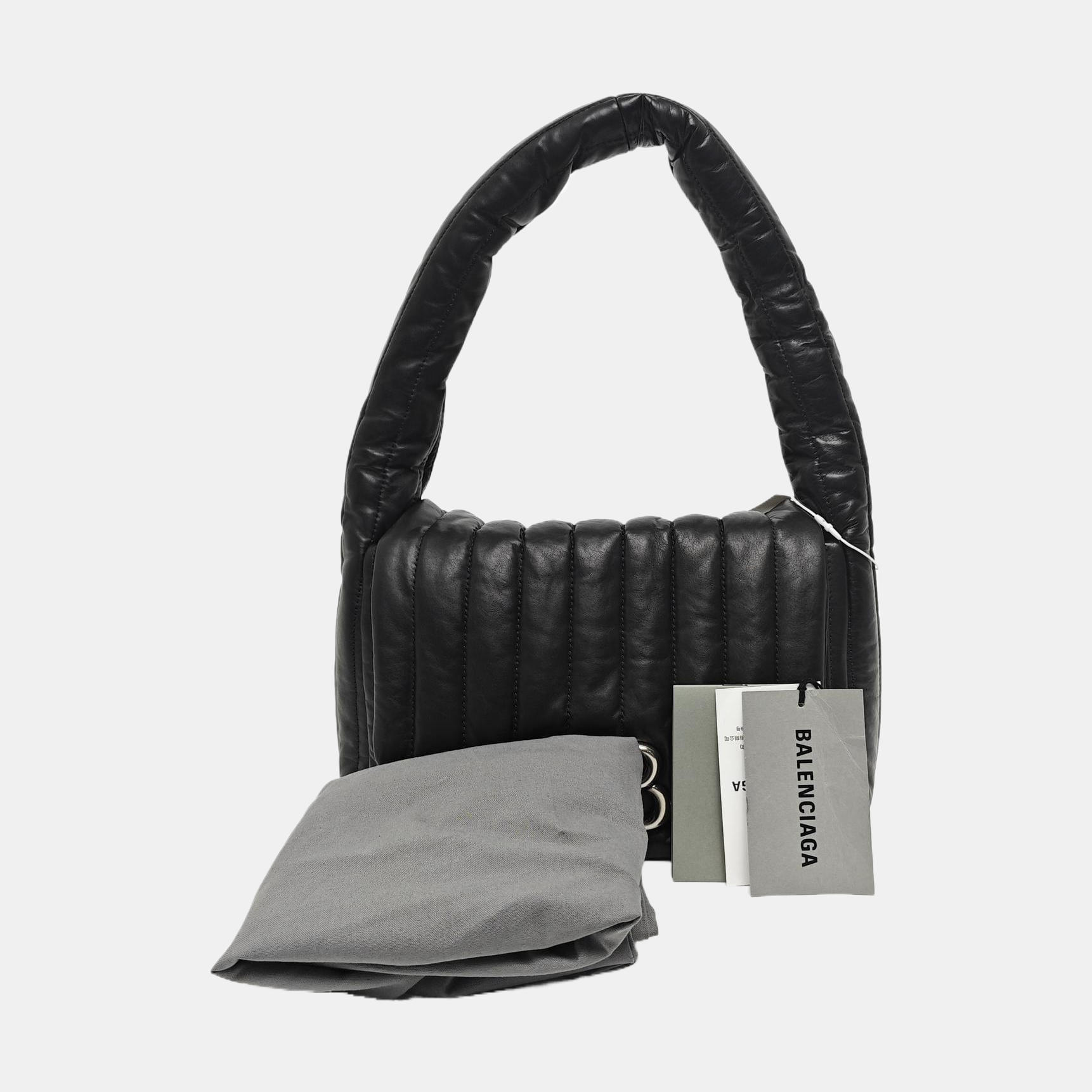 Monaco Small Quilted Calfskin Black