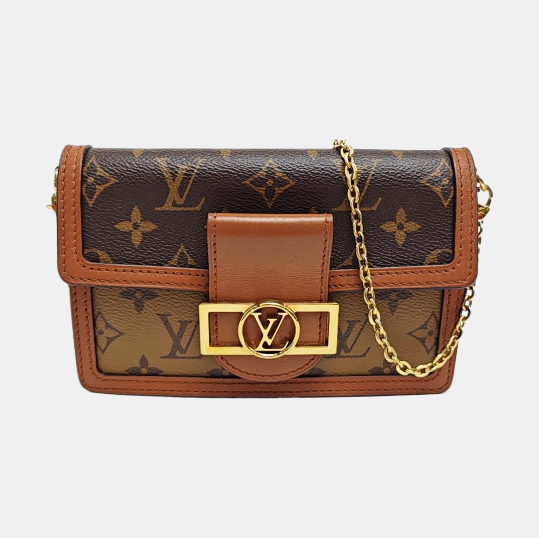 DAUPHINE WOC Monogram Coated Canvas Brown