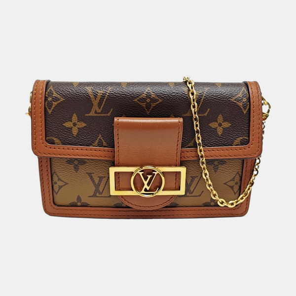 DAUPHINE WOC Monogram Coated Canvas Brown