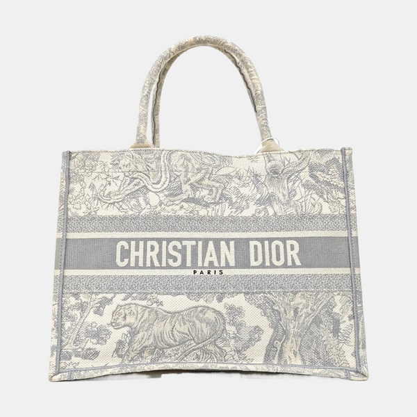 Book Tote Medium Fabric Gray