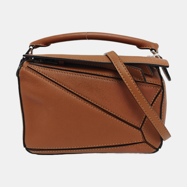 Puzzle Mini Calfskin Brown