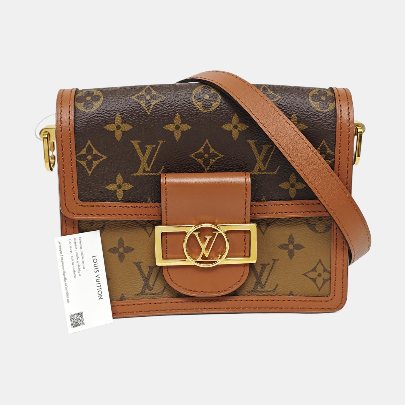 DAUPHINE Mini Coated Canvas Brown