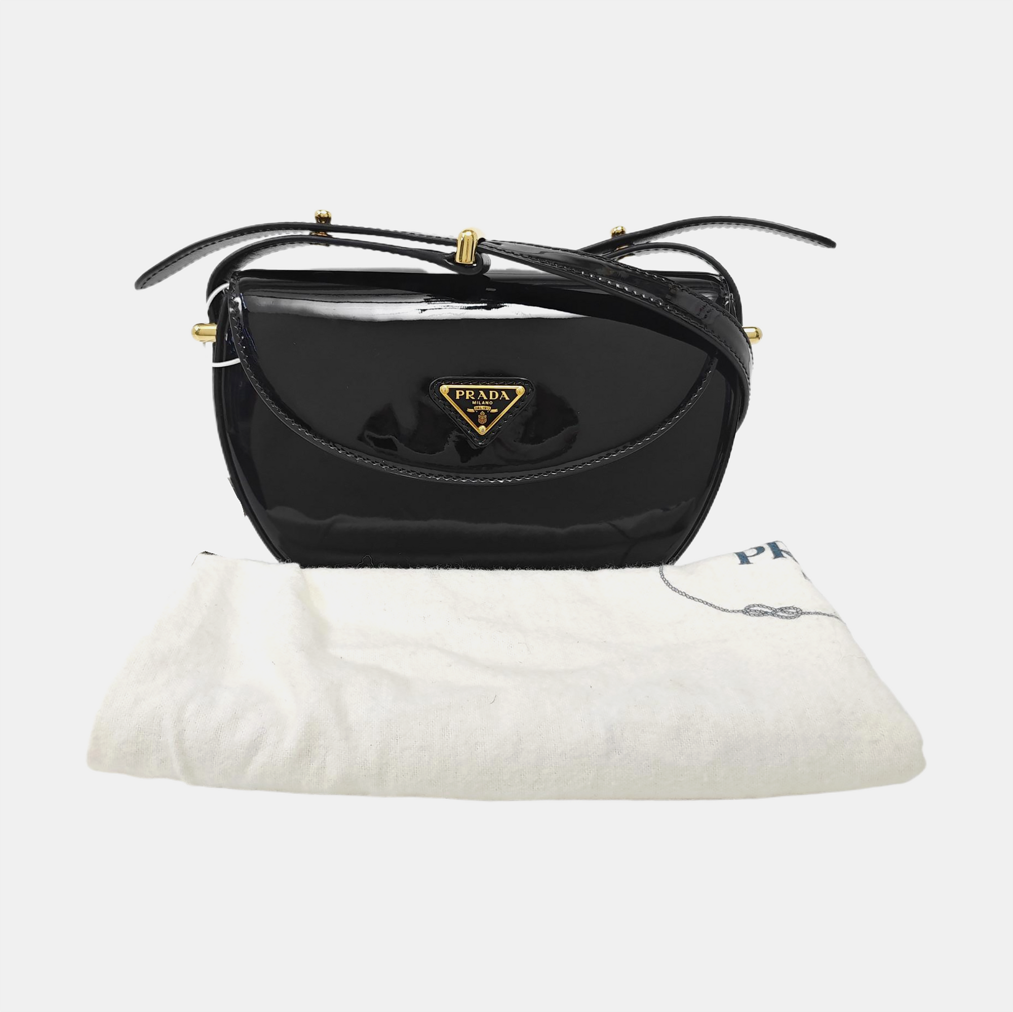 Arqué Mini Patent Leather Black