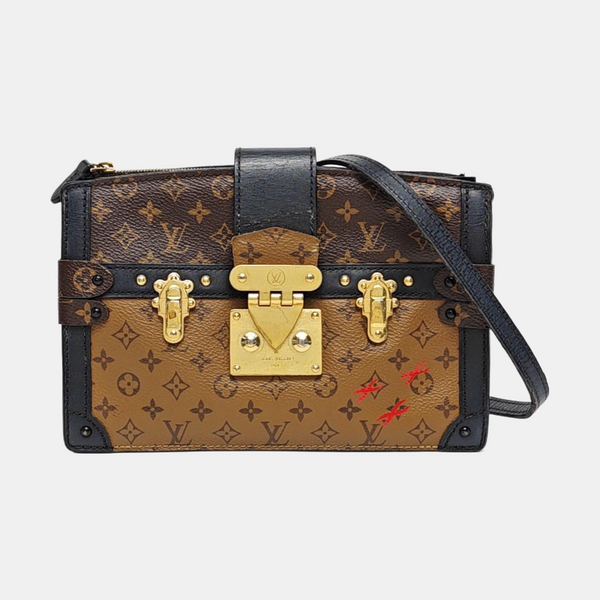TRUNK Monogram Coated Canvas Brown