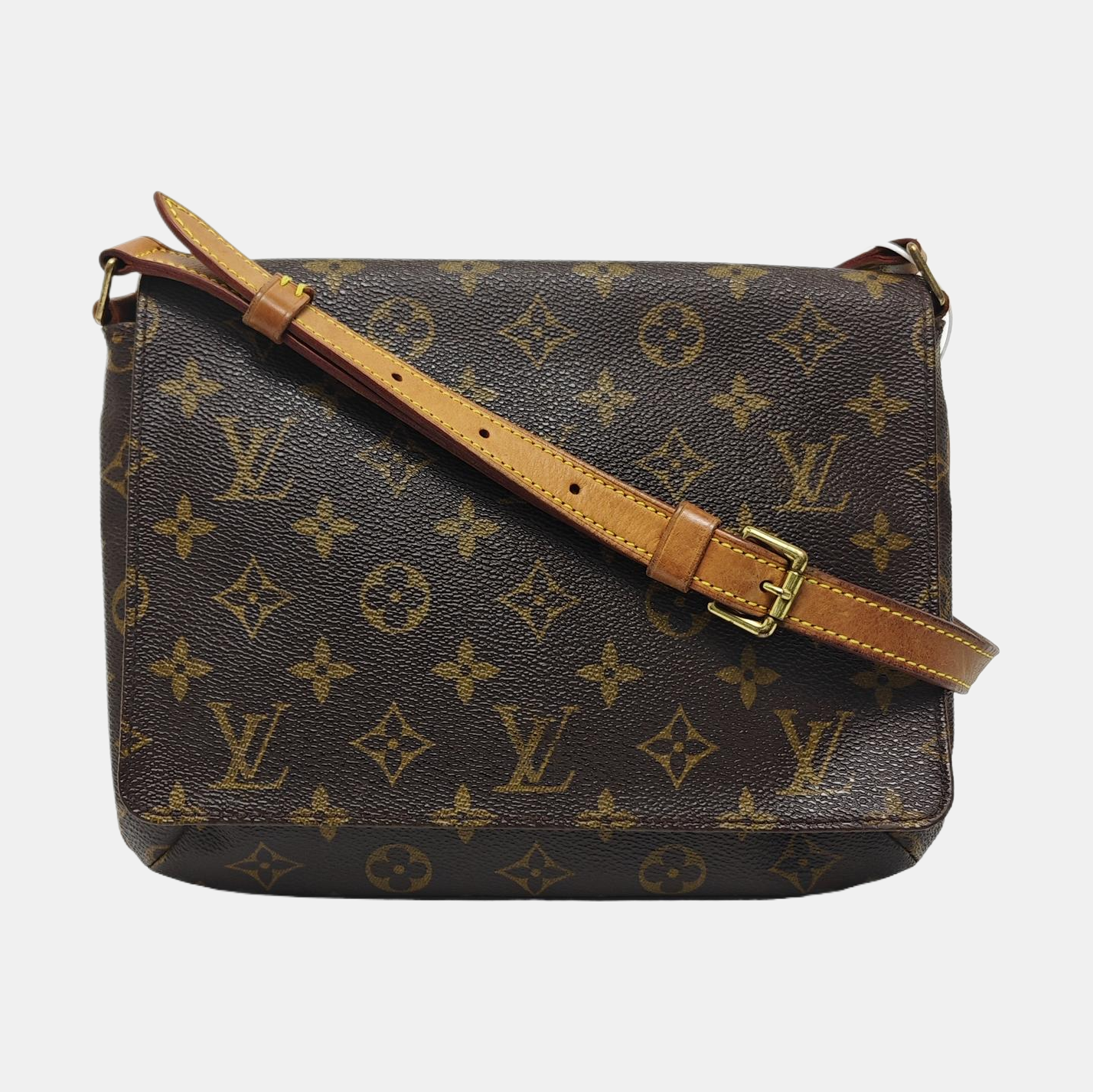 MUSETTE TANGO Monogram Coated Canvas Brown