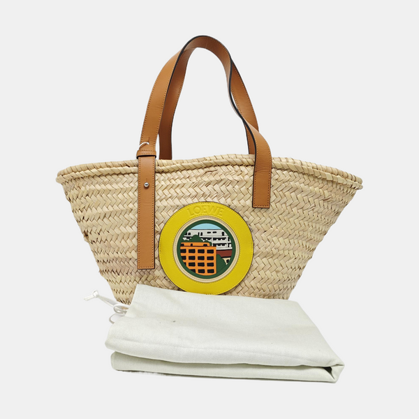 Basket Straw Beige