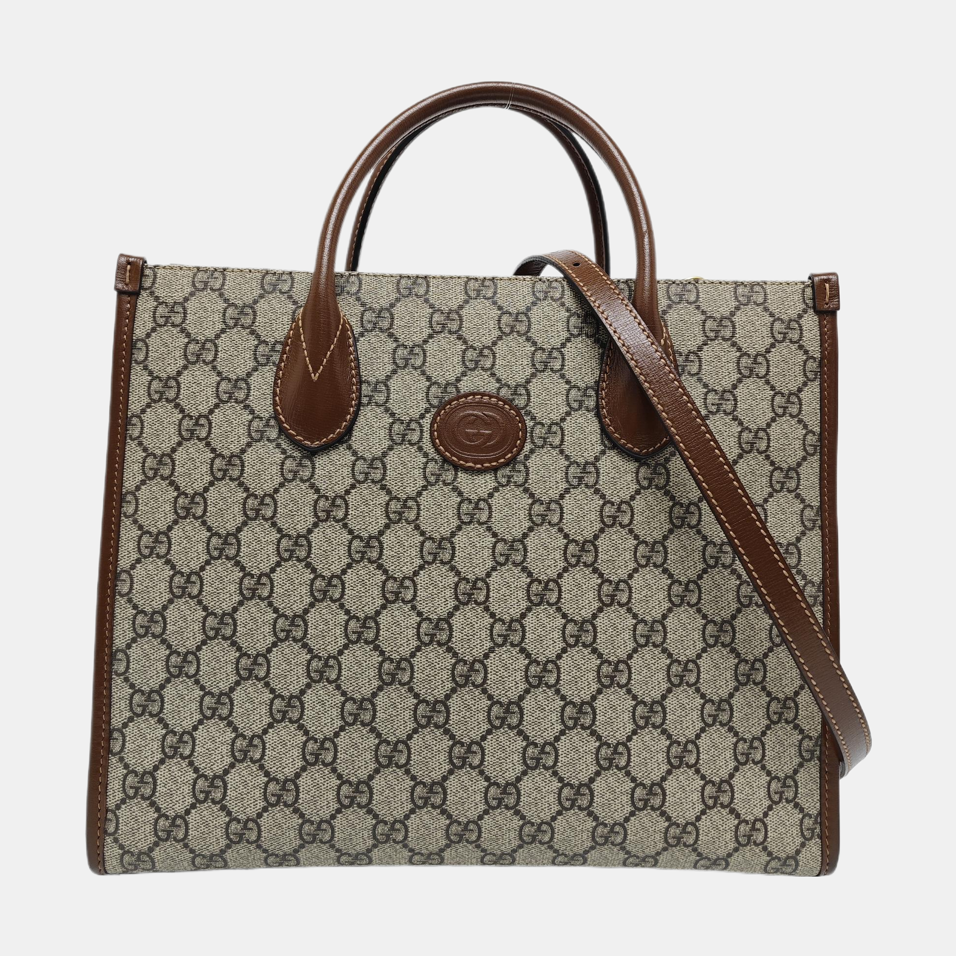 Retro Small Monogram Coated Canvas Brown